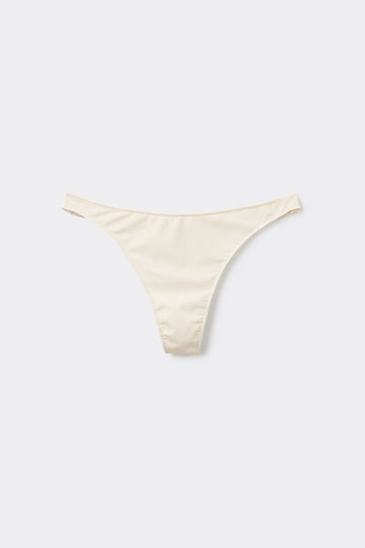 Tezenis Tanga de Microfibra Reciclada Mujer Blanco (avorio) Tamaño S