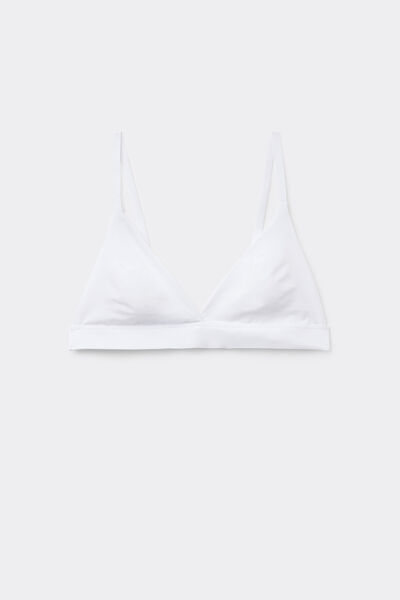 Tezenis Sujetador triangular sin aros de microfibra reciclada Lisbon Mujer Blanco Tamaño 1B