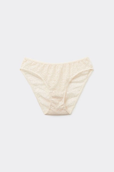 Tezenis Braguitas Clásicas de Encaje Mujer Blanco (avorio) Tamaño XL