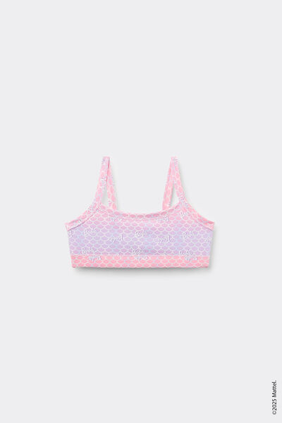 Tezenis Top Sujetador Niña Algodón Estampado Barbie Chica Azul Claro Tamaño 12-13