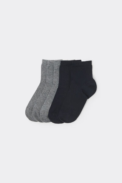 Tezenis Pack 5 calcetines cortos algodón unisex para niños Unisex Multicolor Tamaño 28-30