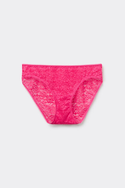 Tezenis Braguitas Clásicas de Encaje Mujer Rosa Tamaño XL