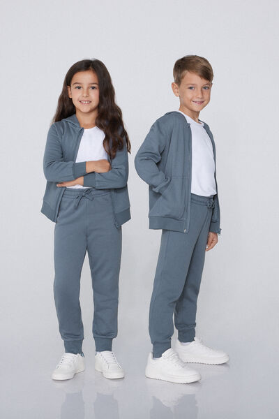 Tezenis Pantalón de Felpa de Niños Unisex Azul Tamaño 2-3
