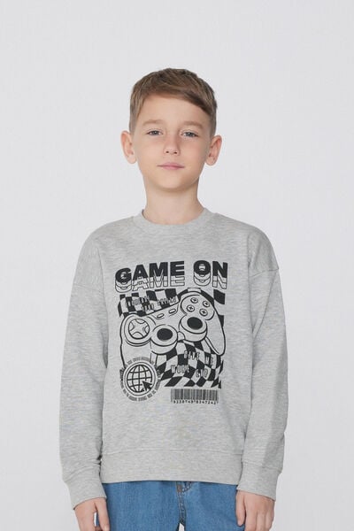 Tezenis Sudadera Manga Larga con Estampado para Niño Niño Gris Tamaño 10-11