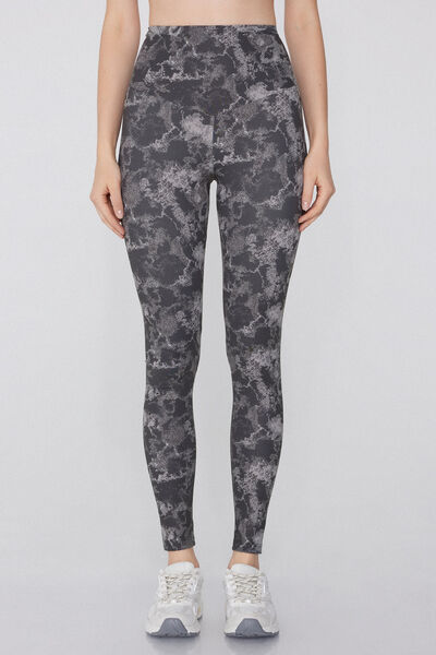 Tezenis Leggings Moldeadores Estampados Mujer Gris Tamaño S