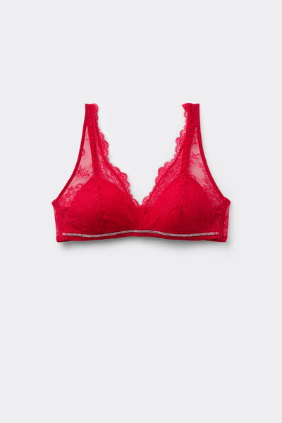 Tezenis Sujetador Triángulo Havana con Relleno Ligero Precious Spark Mujer Rojo Tamaño 2C