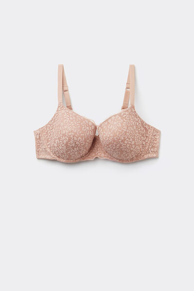 Tezenis Sujetador balconette con encaje reciclado Prague Mujer Natural Tamaño 3B