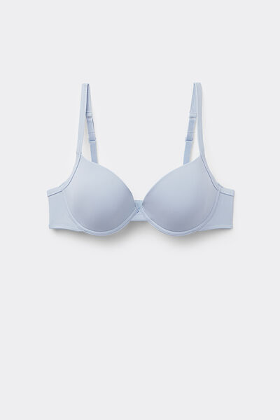 Tezenis Sujetador Push-Up de Microfibra Reciclada Athens Mujer Azul Claro Tamaño 4B