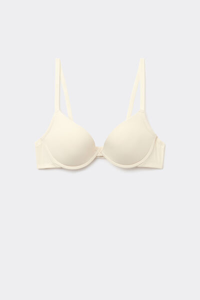 Tezenis Sujetador Super Push-Up de Microfibra Reciclada Los Angeles Mujer Blanco (avorio) Tamaño 3B