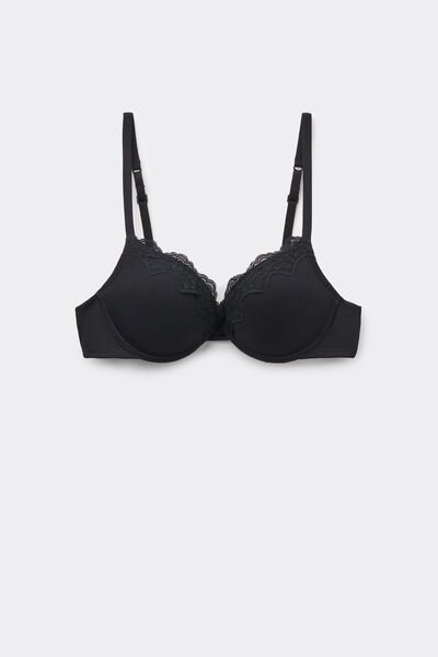 Tezenis Sujetador Super Push-Up Los Angeles Light Touch Mujer Negro Tamaño 1B