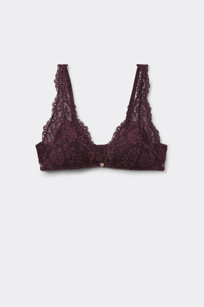 Tezenis Sujetador Triángulo Havana con Relleno Ligero Lovely Charm Mujer Violeta Tamaño 5B