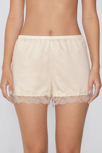 Tezenis Pantalón corto de pijama Mujer Blanco (avorio) Tamaño L