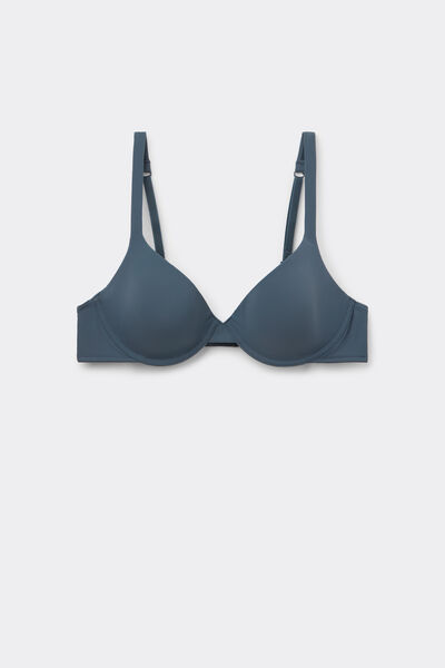 Tezenis Sujetador push-up de microfibra reciclada Athens Mujer Gris Oscuro Tamaño 1B