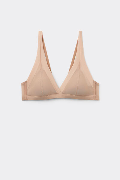 Tezenis Sujetador triangular con relleno ligero de tul Havana Essential Mujer Natural Tamaño 2C