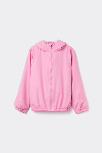 Tezenis Chaqueta técnica con capucha para niños Unisex Rosa Tamaño 10-11
