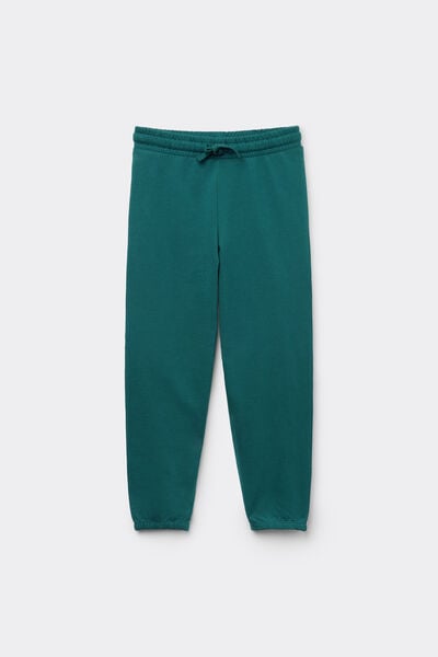 Tezenis Pantalón chándal de felpa para niños Unisex Verde Tamaño 10-11