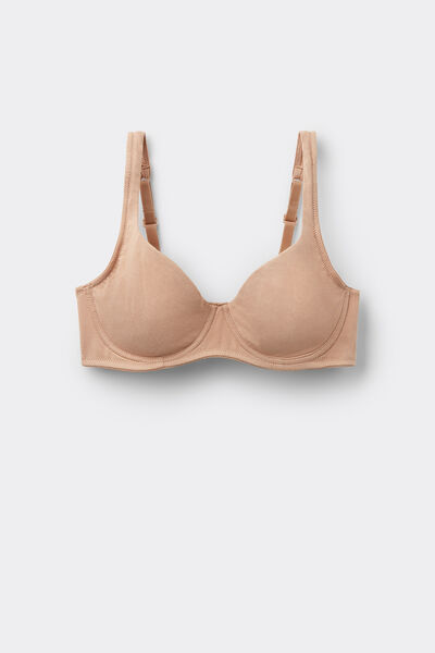 Tezenis Sujetador Balconette de Algodón Orgánico Paris Mujer Natural Tamaño 5B