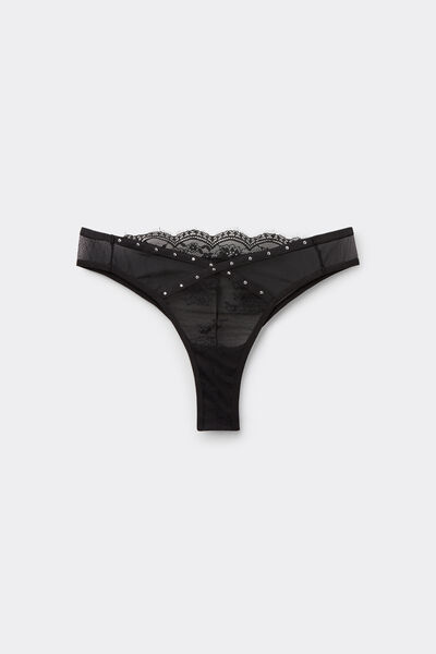 Tezenis Braguita Brasileña Lush Eclipse Mujer Negro Tamaño S