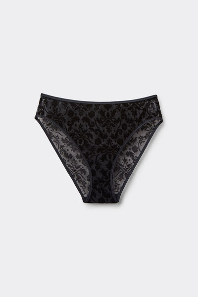 Tezenis Braguita Velvet Noir Mujer Negro Tamaño L