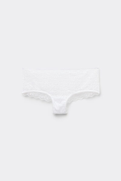 Tezenis Braga hipster de encaje Mujer Blanco Tamaño XL