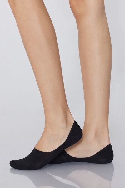 Tezenis 5 Pares de Pinkies de Algodón Mujer Negro Tamaño 42-43