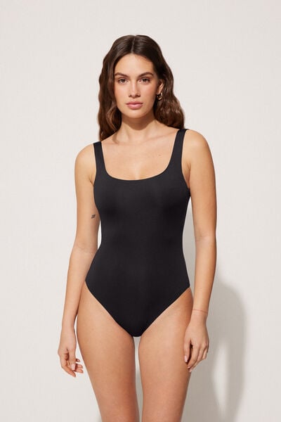 Tezenis Bañador Entero de Brasier Reciclado con Relleno Mujer Negro Tamaño XS