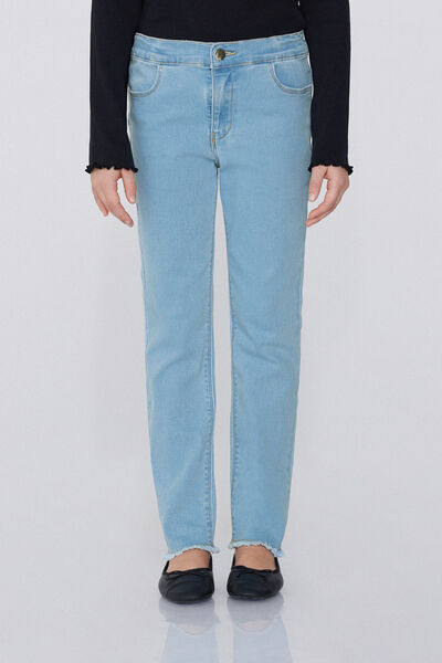 Tezenis Vaqueros Pitillo Niña Chica Azul Claro Tamaño 2-3