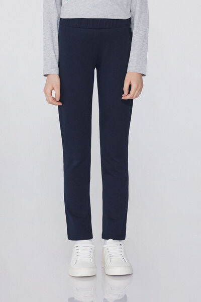 Tezenis Leggings térmicos de algodón para niñas Chica Azul Tamaño 8/9