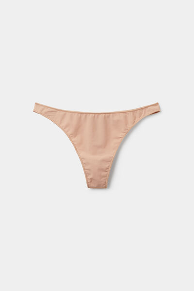 Tezenis Tanga de Microfibra Reciclada Mujer Natural Tamaño S