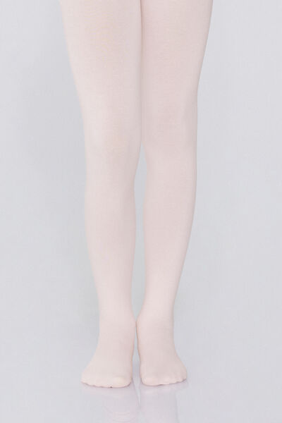 Tezenis Leotardos de algodón básico para niña Chica Rosa Tamaño 7-9