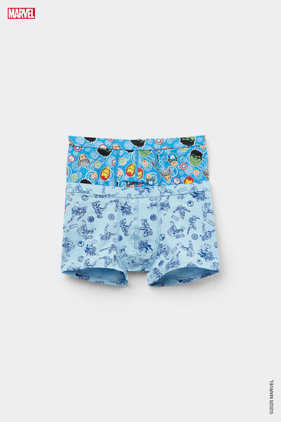 Tezenis 2 Boxers Algodón Niño Marvel Avengers Niño Azul Tamaño 12-13