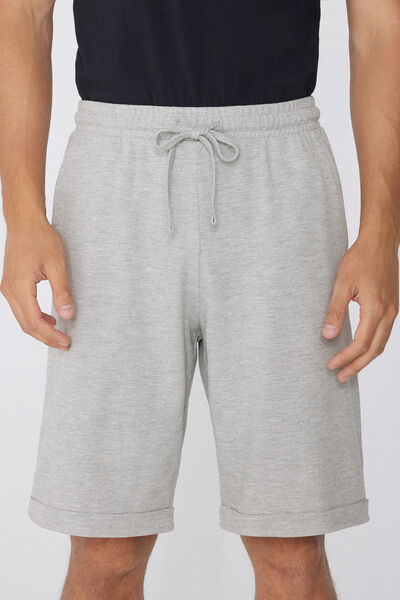 Tezenis Pantalón corto algodón de piqué hombre Hombre Gris Tamaño S