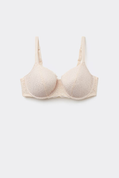 Tezenis Sujetador balconette con encaje reciclado Prague Mujer Blanco (avorio) Tamaño 2C