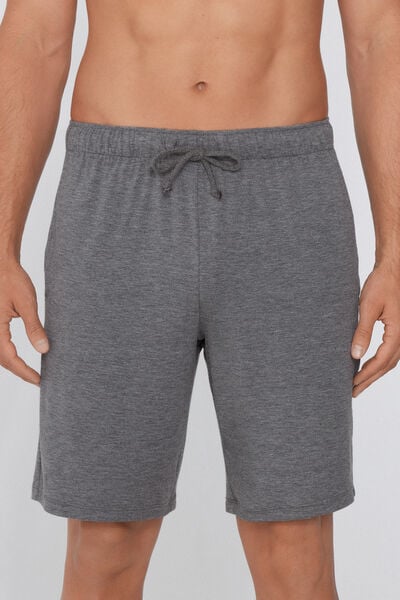 Tezenis Shorts de Viscosa con bolsillos y cordón Hombre Gris Tamaño L