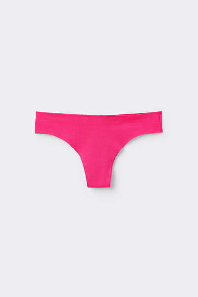 Tezenis Braguita Brasileña Sin Costuras Algodón Orgánico Mujer Rosa Tamaño L