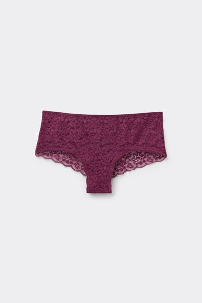 Tezenis Braga hipster de encaje Mujer Rojo Tamaño L