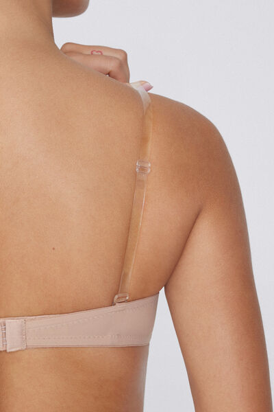 Tezenis Tirantes Transparentes de Silicona Mujer Natural Tamaño TU