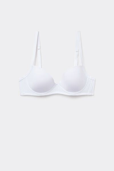 Tezenis Sujetador Balconette Wien de Microfibra Reciclada Mujer Blanco Tamaño 2B