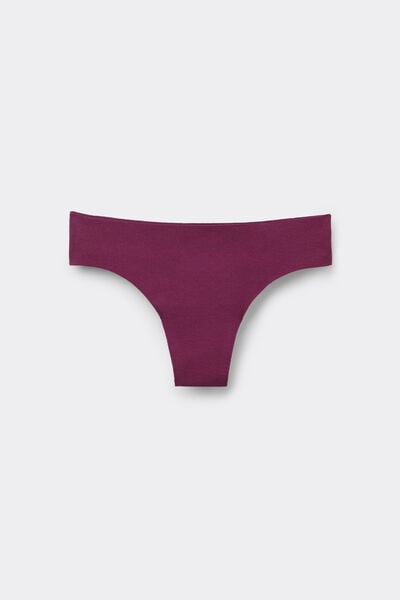 Tezenis Braguita Brasileña Sin Costuras Algodón Orgánico Mujer Rojo Tamaño S