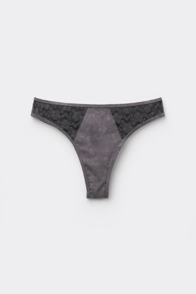 Tezenis Braguita Brasileña Washed Dream Mujer Gris Tamaño L