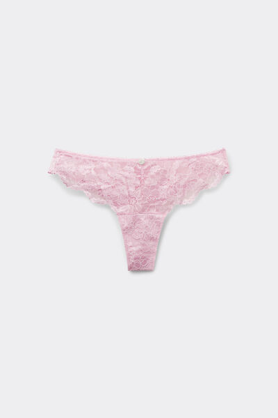 Tezenis Braguita Brasileña Delicate Lace Mujer Rosa Tamaño L