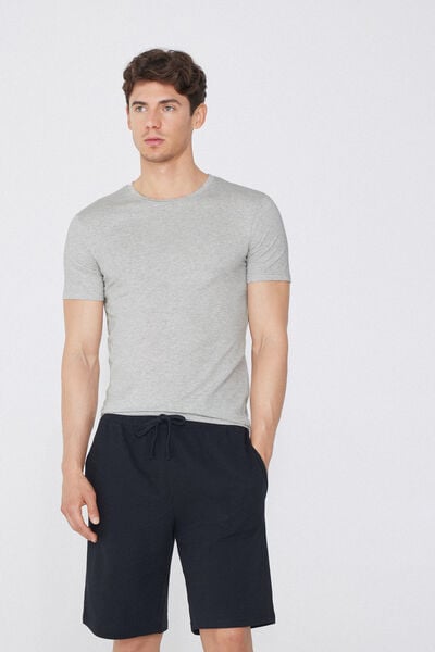 Tezenis Camiseta de Algodón Orgánico Elástico Hombre Gris Tamaño L