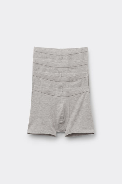 Tezenis 4 Pares de Bóxers Básicos de Algodón Niño Niño Gris Tamaño 10-11