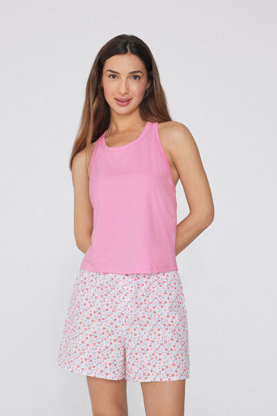 Tezenis Camiseta Tirantes Anchos de Algodón Mujer Rosa Tamaño L