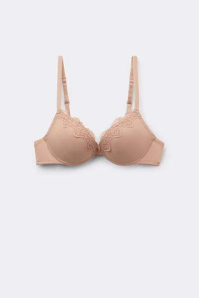 Tezenis Sujetador Super Push-Up Los Angeles Light Touch Mujer Natural Tamaño 1B