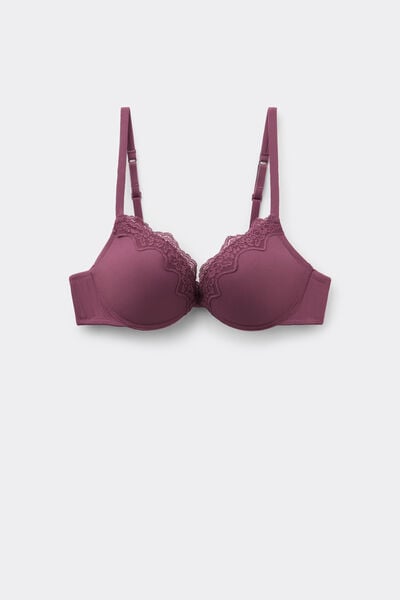 Tezenis Sujetador Super Push-Up Los Angeles Light Touch Mujer Violeta Tamaño 1B