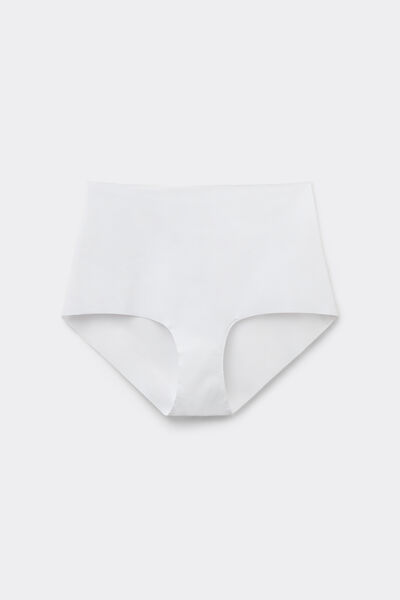 Tezenis Culotte Alto Microfibra Reciclada Sin Costuras Mujer Blanco Tamaño L
