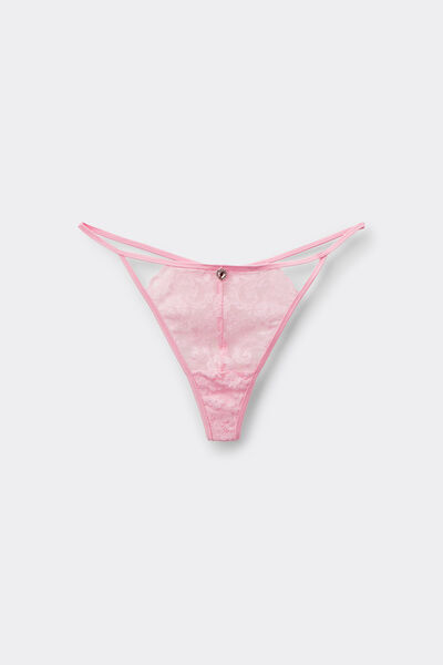 Tezenis Tanga con Tira Lateral Fina Sugar Dream Mujer Rosa Tamaño L