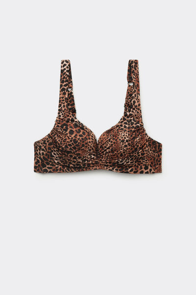 Tezenis Sujetador Bikini Balconette con Relleno Ligero Savage Sun Mujer Marrón Tamaño 2