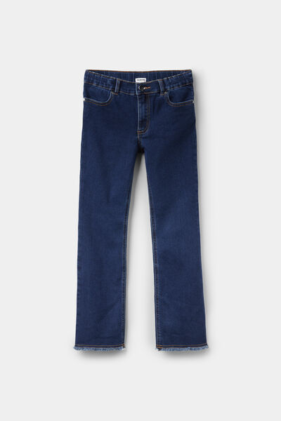 Tezenis Vaqueros Largos Flare con Cremallera y Botón Chica Azul Tamaño 10-11